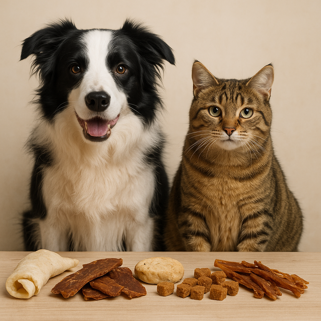 Natuurlijke snacks voor honden en katten met allergieproblemen 
