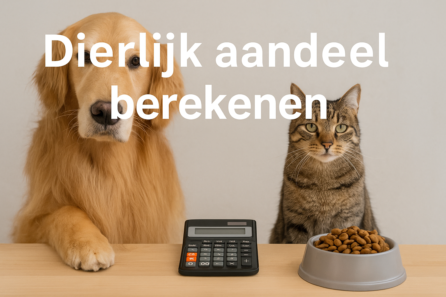 Hond en kat – percentage dierlijke ingrediënten berekenen