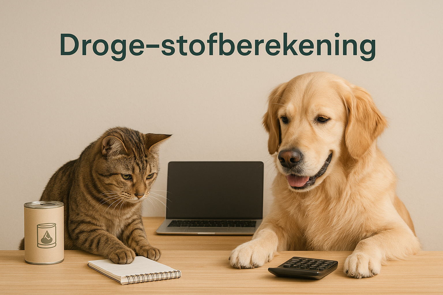 Hond en kat vergelijken droog en natvoer – droge stof berekenen